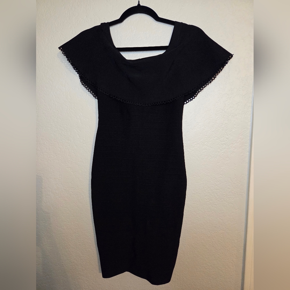 Marciano Black Strapless Dress - Picture 2 of 9